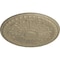 Ekena Millwork Raymond Ceiling Medallion (Fits Canopies up to 5 3/8"), Hand-Painted Gobi Desert, 18"OD x 1 1/4"P CM18RA2GDF - alternate 3